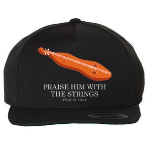 Appalachian Music Praise Him With The Strings Dulcimer Wool Snapback Cap