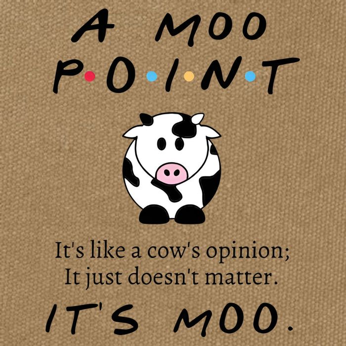 A Moo Point Its Like A Cows Opinion Cotton Canvas Backpack