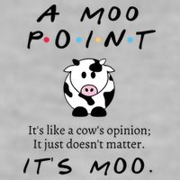 A Moo Point Its Like A Cows Opinion Ladies PosiCharge Tri-Blend Wicking Tank