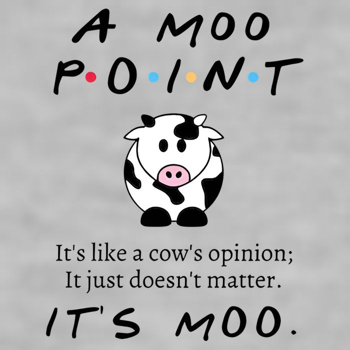 A Moo Point Its Like A Cows Opinion Ladies PosiCharge Tri-Blend Wicking Tank