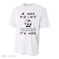 A Moo Point Its Like A Cows Opinion Youth Performance Sprint T-Shirt