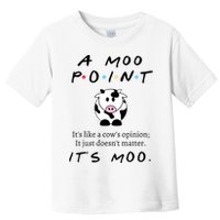 A Moo Point Its Like A Cows Opinion Toddler T-Shirt