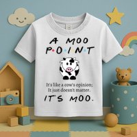 A Moo Point Its Like A Cows Opinion Toddler T-Shirt