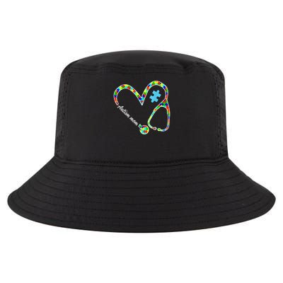 Autism Mom Puzzle Stethoscope Nurse Autism Awareness Day Cool Comfort Performance Bucket Hat