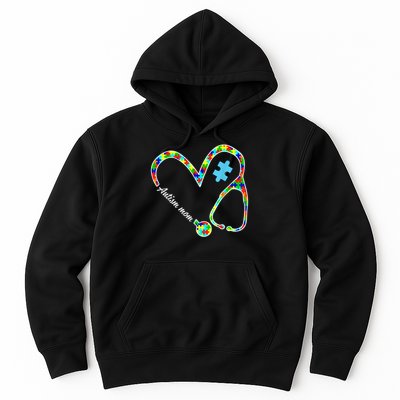 Autism Mom Puzzle Stethoscope Nurse Autism Awareness Day Hoodie