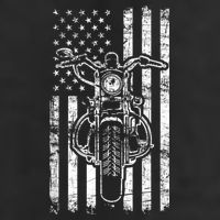 American Motorcycle Patriotic US Flag Cool Biker Beanie