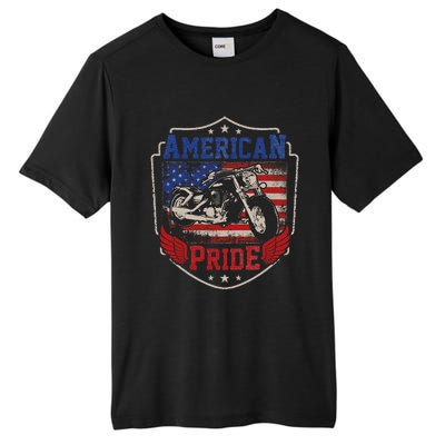 American Motorcycle Pride Vintage Proud biker 4th of July Tall Fusion ChromaSoft Performance T-Shirt