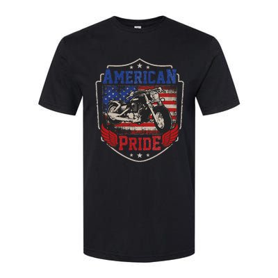 American Motorcycle Pride Vintage Proud biker 4th of July Softstyle® CVC T-Shirt