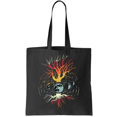 Astrology Moon Phases Life Trees Astronomy Tote Bag