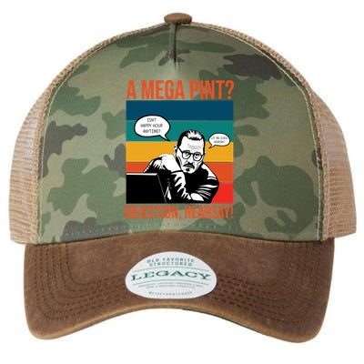 A Mega Pint Objection Hearsay Johnny Depp Retro Sunset Legacy Tie Dye Trucker Hat
