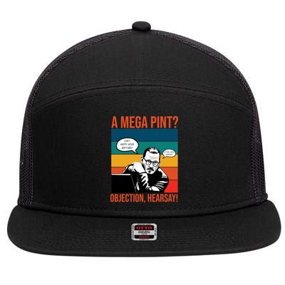 A Mega Pint Objection Hearsay Johnny Depp Retro Sunset 7 Panel Mesh Trucker Snapback Hat