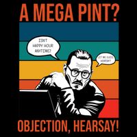 A Mega Pint Objection Hearsay Johnny Depp Retro Sunset Drawstring Bag