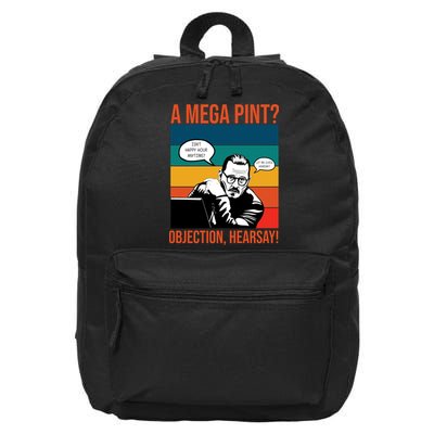 A Mega Pint Objection Hearsay Johnny Depp Retro Sunset 16 in Basic Backpack