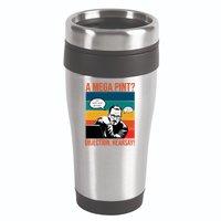 A Mega Pint Objection Hearsay Johnny Depp Retro Sunset 16oz Travel Tumbler