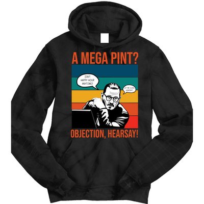 A Mega Pint Objection Hearsay Johnny Depp Retro Sunset Tie Dye Hoodie