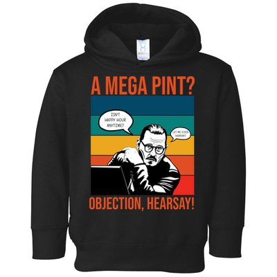 A Mega Pint Objection Hearsay Johnny Depp Retro Sunset Toddler Hoodie