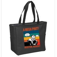 A Mega Pint Objection Hearsay Johnny Depp Retro Sunset Zip Tote Bag