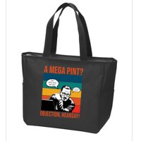 A Mega Pint Objection Hearsay Johnny Depp Retro Sunset Zip Tote Bag