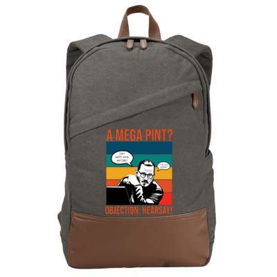 A Mega Pint Objection Hearsay Johnny Depp Retro Sunset Cotton Canvas Backpack