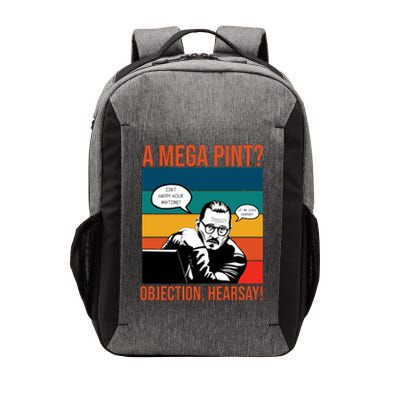 A Mega Pint Objection Hearsay Johnny Depp Retro Sunset Vector Backpack