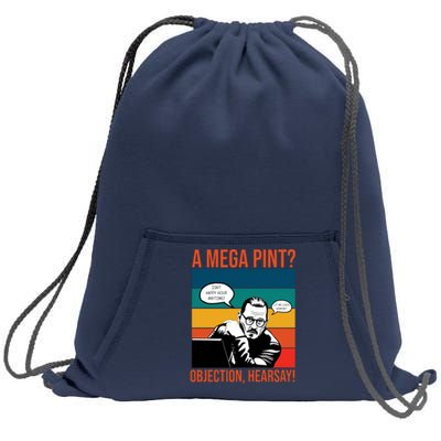 A Mega Pint Objection Hearsay Johnny Depp Retro Sunset Sweatshirt Cinch Pack Bag