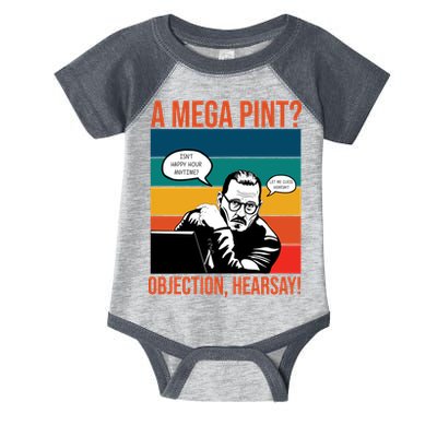A Mega Pint Objection Hearsay Johnny Depp Retro Sunset Infant Baby Jersey Bodysuit