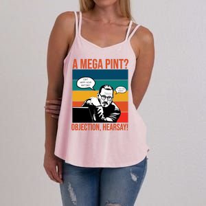 A Mega Pint Objection Hearsay Johnny Depp Retro Sunset Women's Strappy Tank