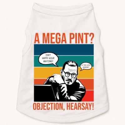 A Mega Pint Objection Hearsay Johnny Depp Retro Sunset Doggie Tank