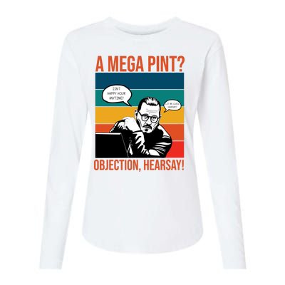 A Mega Pint Objection Hearsay Johnny Depp Retro Sunset Womens Cotton Relaxed Long Sleeve T-Shirt