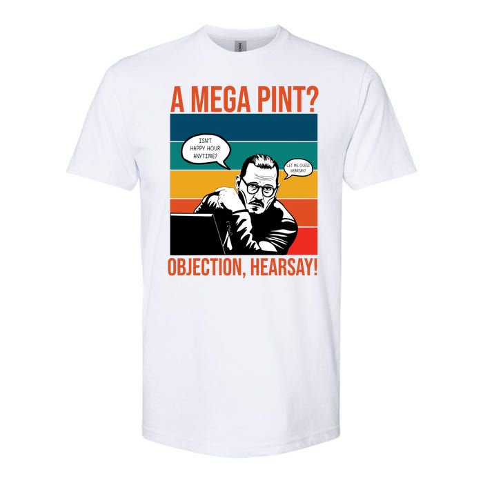 A Mega Pint Objection Hearsay Johnny Depp Retro Sunset Softstyle CVC T-Shirt