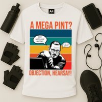 A Mega Pint Objection Hearsay Johnny Depp Retro Sunset Performance Shirt