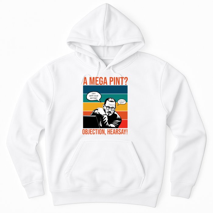 A Mega Pint Objection Hearsay Johnny Depp Retro Sunset Hoodie