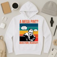 A Mega Pint Objection Hearsay Johnny Depp Retro Sunset Hoodie