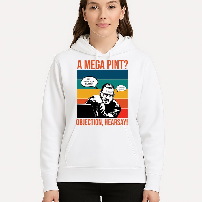 A Mega Pint Objection Hearsay Johnny Depp Retro Sunset Hoodie