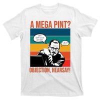 A Mega Pint Objection Hearsay Johnny Depp Retro Sunset T-Shirt