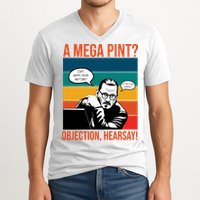 A Mega Pint Objection Hearsay Johnny Depp Retro Sunset V-Neck T-Shirt