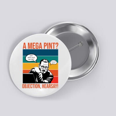 A Mega Pint Objection Hearsay Johnny Depp Retro Sunset Button