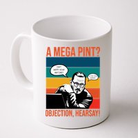 A Mega Pint Objection Hearsay Johnny Depp Retro Sunset Mug