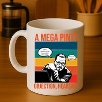A Mega Pint Objection Hearsay Johnny Depp Retro Sunset Mug