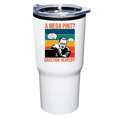 A Mega Pint Objection Hearsay Johnny Depp Retro Sunset Tumbler