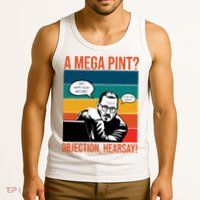 A Mega Pint Objection Hearsay Johnny Depp Retro Sunset Tank Top