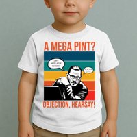 A Mega Pint Objection Hearsay Johnny Depp Retro Sunset Toddler T-Shirt
