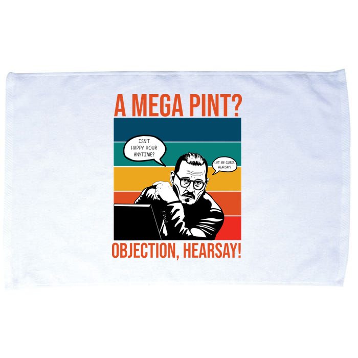A Mega Pint Objection Hearsay Johnny Depp Retro Sunset Microfiber Hand Towel