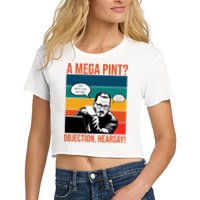 A Mega Pint Objection Hearsay Johnny Depp Retro Sunset Crop Top