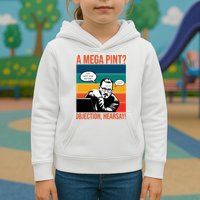 A Mega Pint Objection Hearsay Johnny Depp Retro Sunset Kids Hoodie