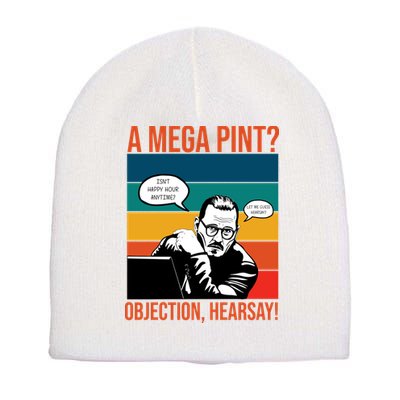 A Mega Pint Objection Hearsay Johnny Depp Retro Sunset Short Acrylic Beanie