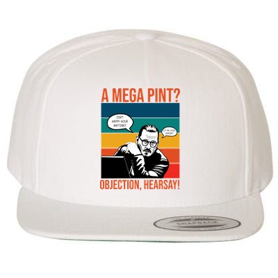 A Mega Pint Objection Hearsay Johnny Depp Retro Sunset Wool Snapback Cap