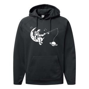 Astronaut Moon Planets Astronomy Space Ship Gift Performance Fleece Hoodie