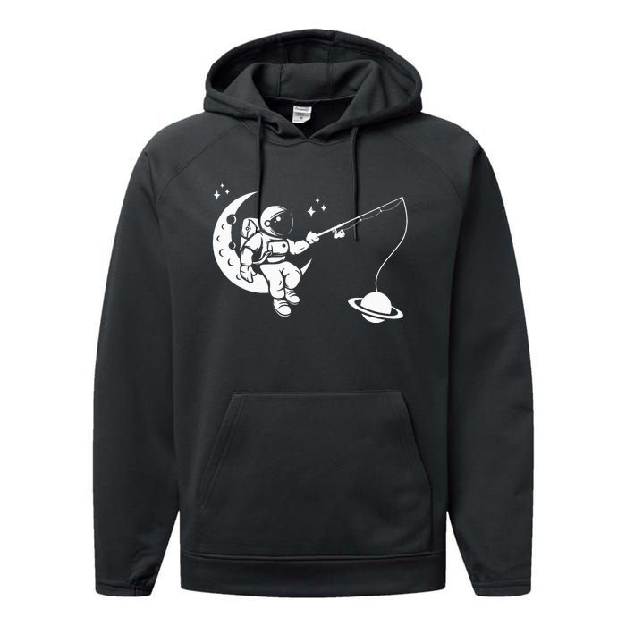 Astronaut Moon Planets Astronomy Space Ship Gift Performance Fleece Hoodie