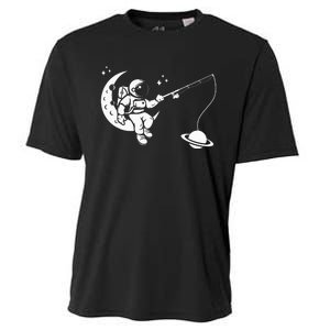 Astronaut Moon Planets Astronomy Space Ship Gift Cooling Performance Crew T-Shirt